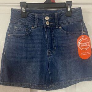 🔴 3/$12 Wonder Nation Blue Denim Girl’s Shorts! NWT! Size 7.